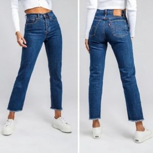 Levi's Premium Wedgie Straight High Rise Jeans
